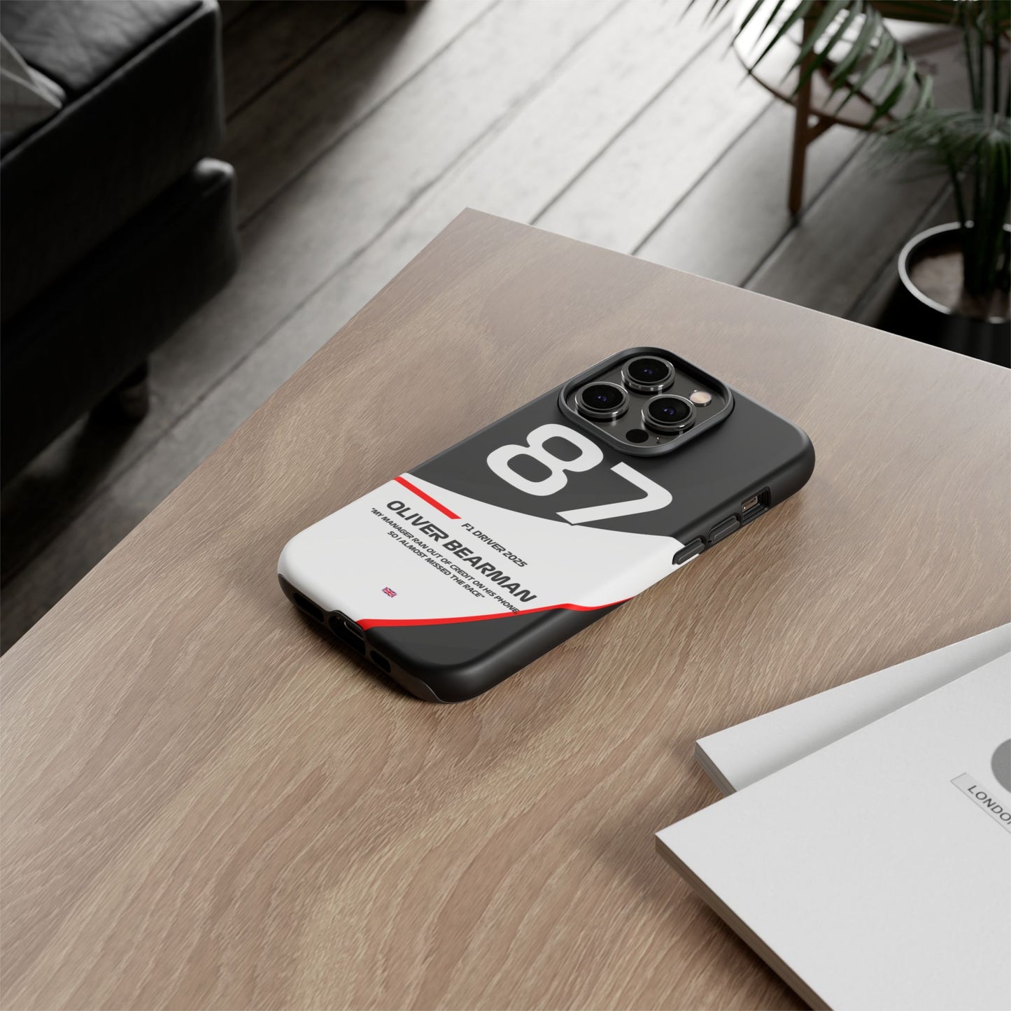 Oliver Bearman Haas 2025 phone case