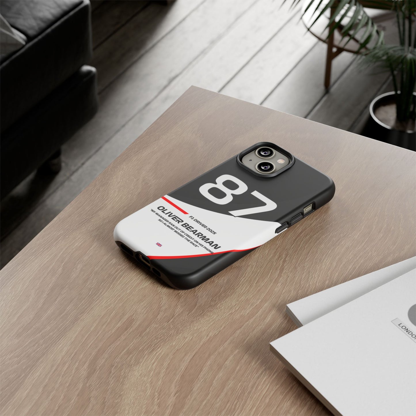 Oliver Bearman Haas 2025 phone case