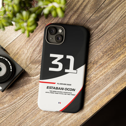 Estaban Ocon Haas 2025 phone case