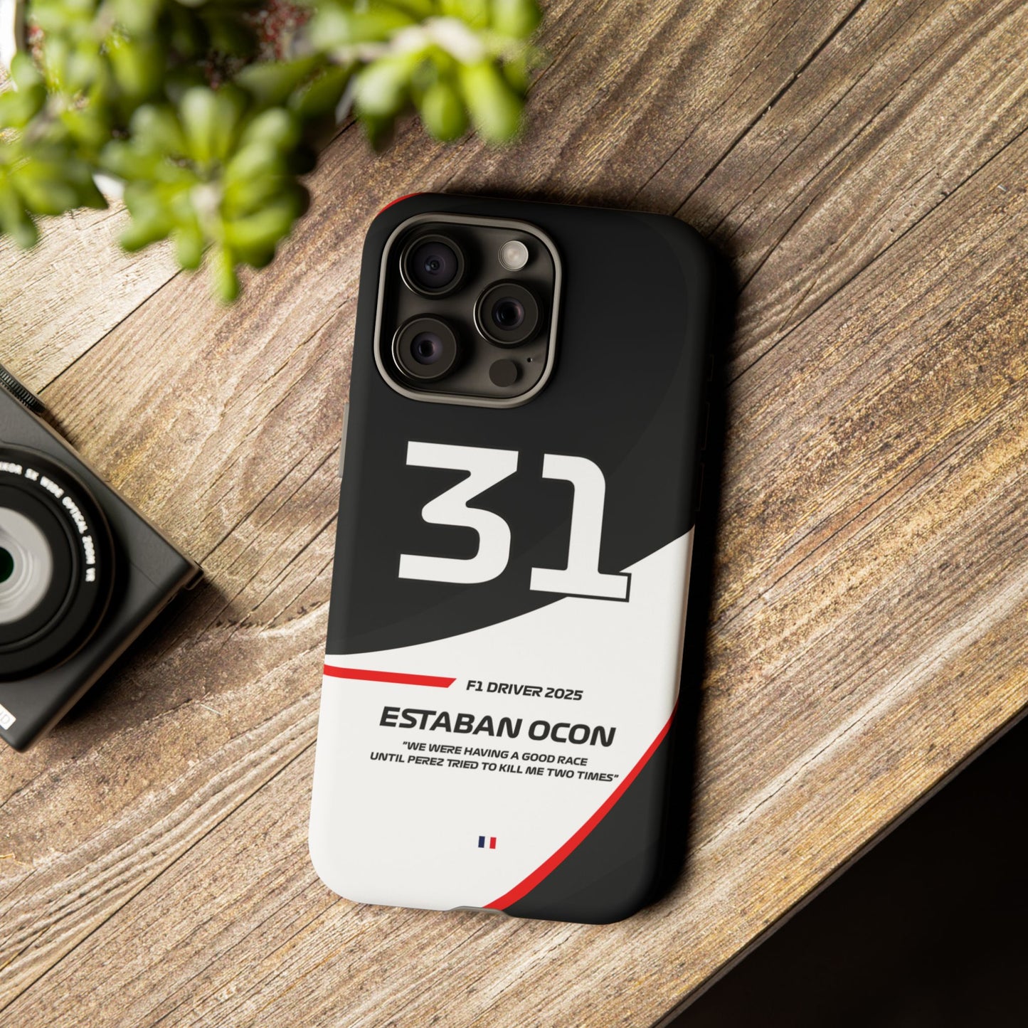 Estaban Ocon Haas 2025 phone case