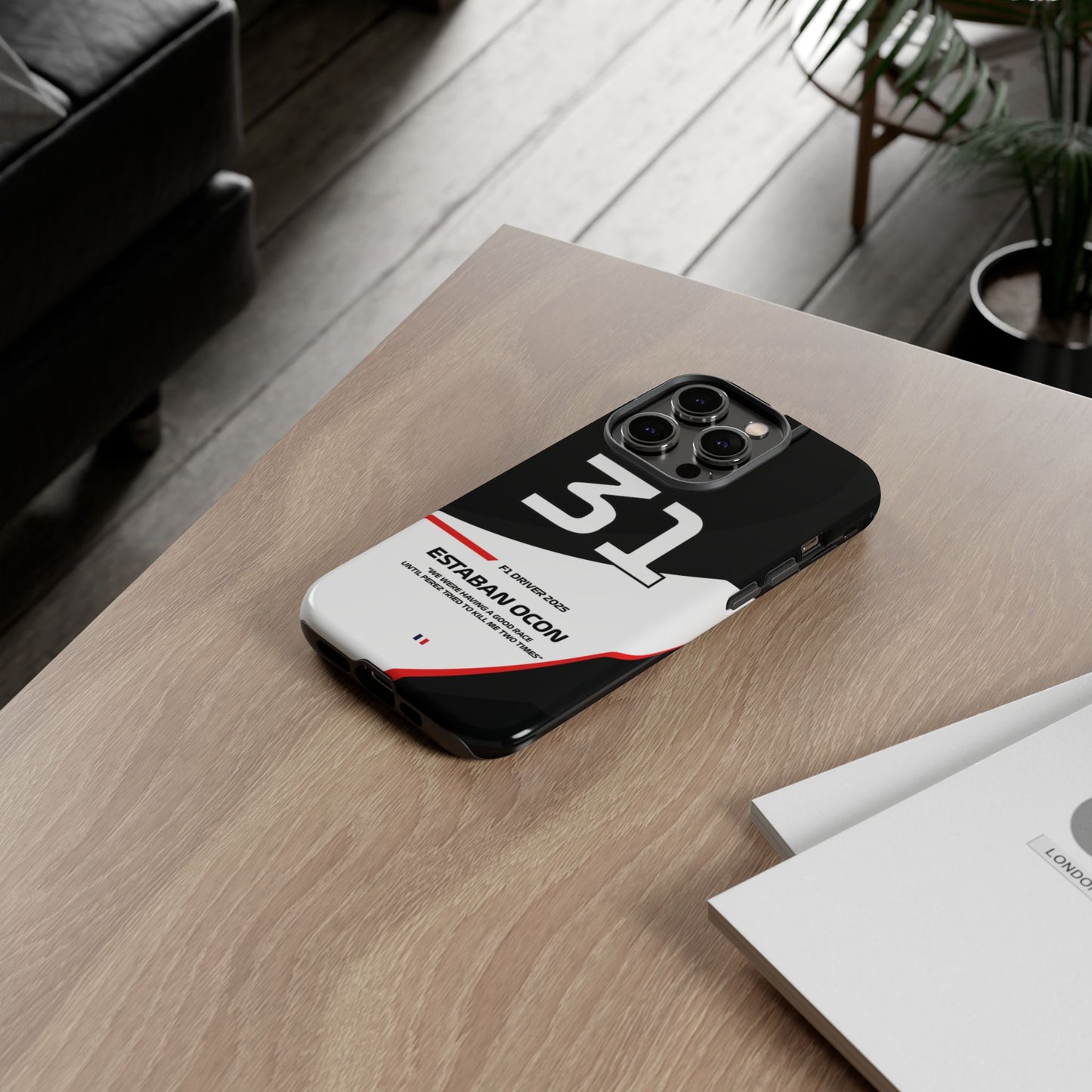 Estaban Ocon Haas 2025 phone case