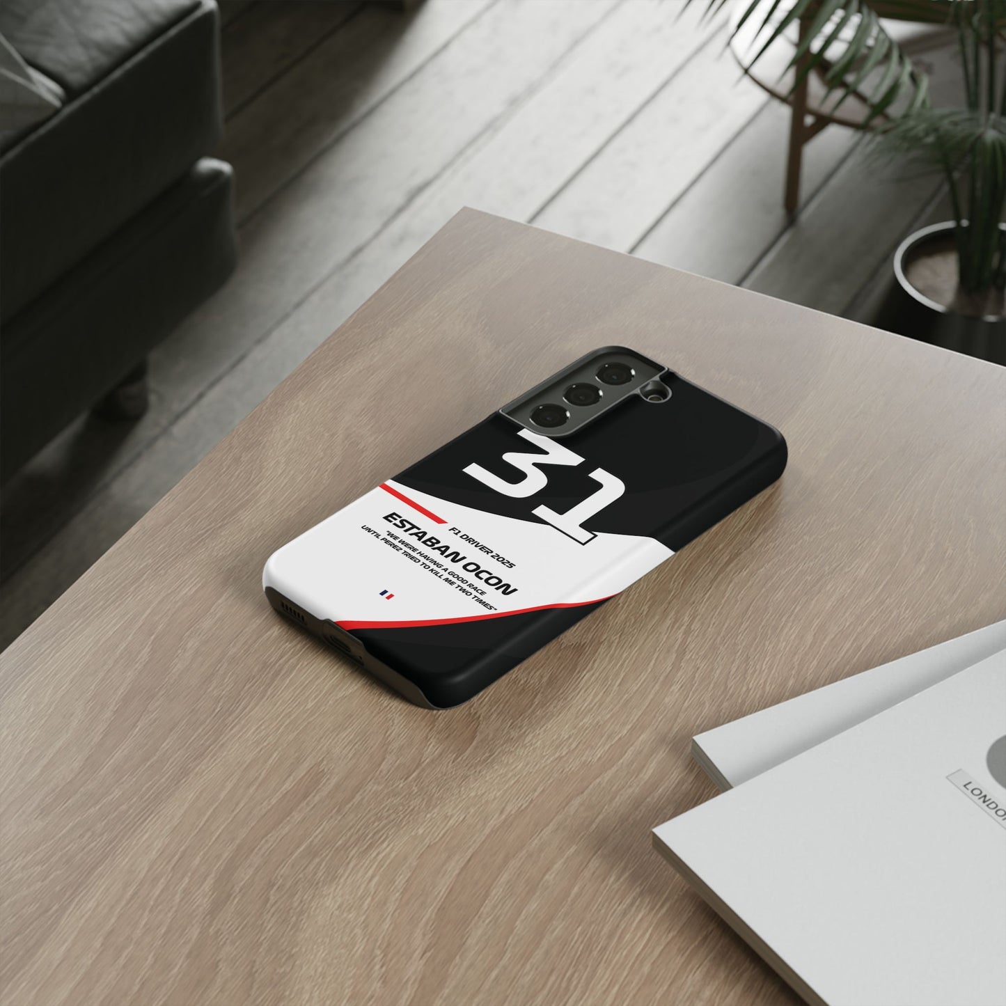 Estaban Ocon Haas 2025 phone case