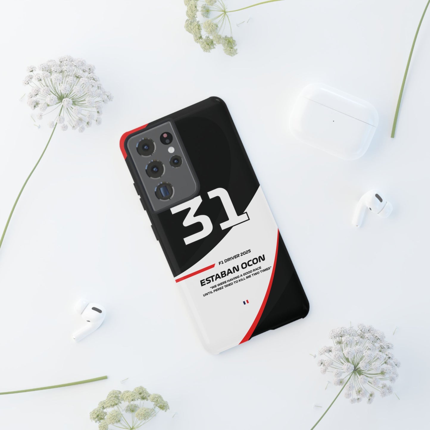 Estaban Ocon Haas 2025 phone case