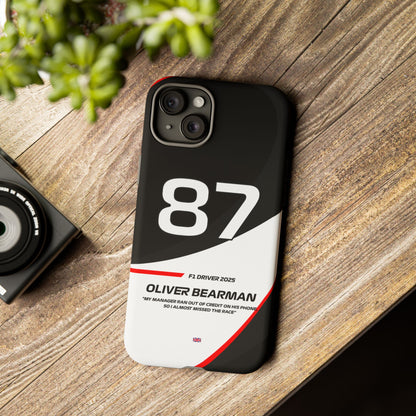 Oliver Bearman Haas 2025 phone case