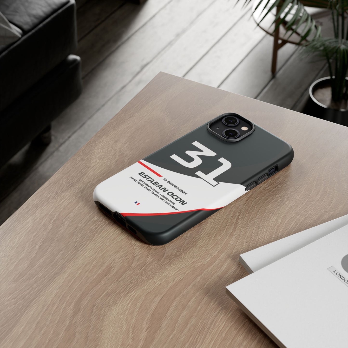 Estaban Ocon Haas 2025 phone case